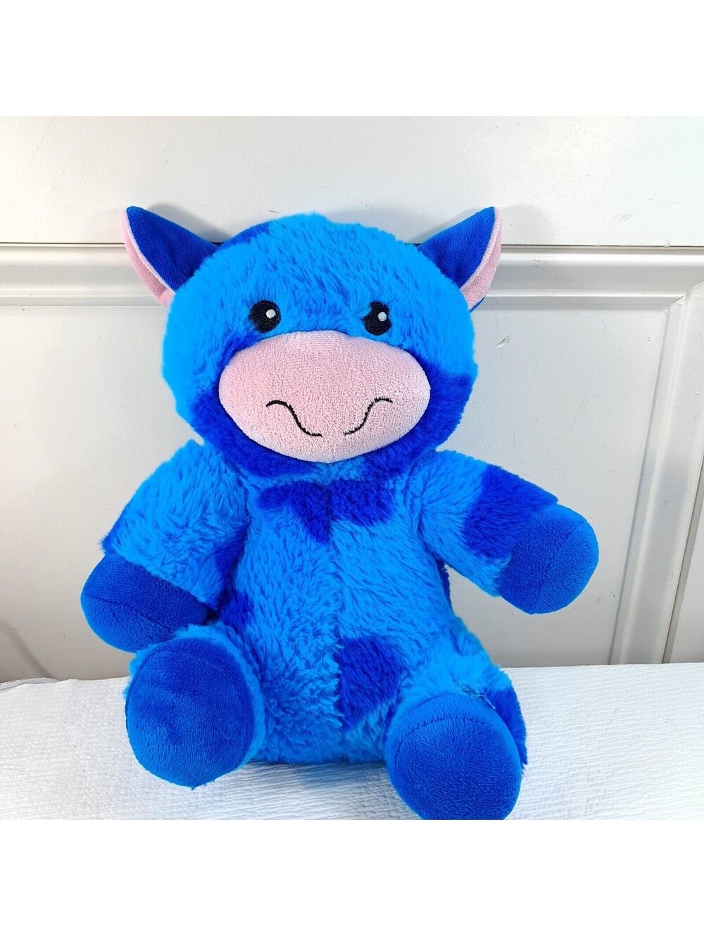 Chance & Friends Saint the Cow Plush Dog Toy blue spots PetSmart Pet Smart soft